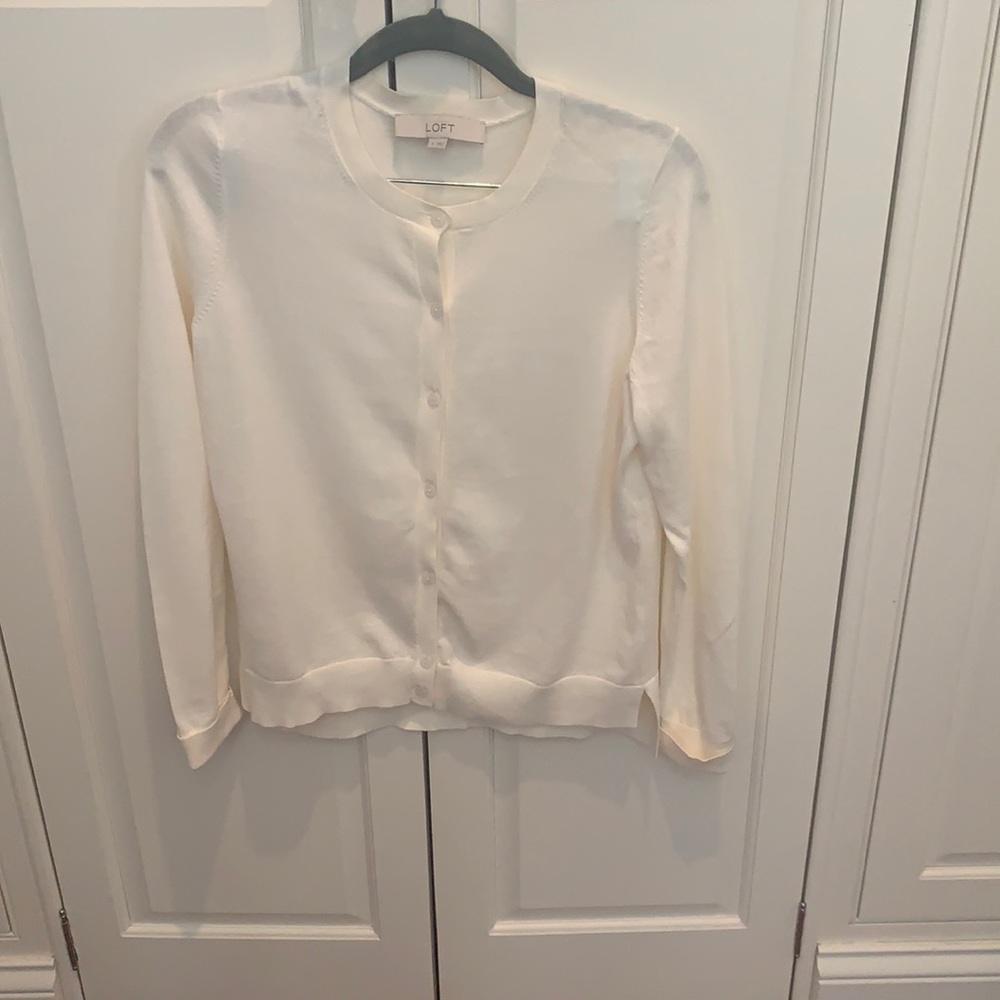 Loft cream cardigan